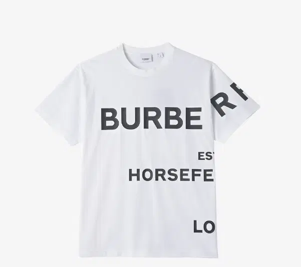 New Product) Burberry Horseferry Print Cotton Oversized Short Sleeve T-Shirt