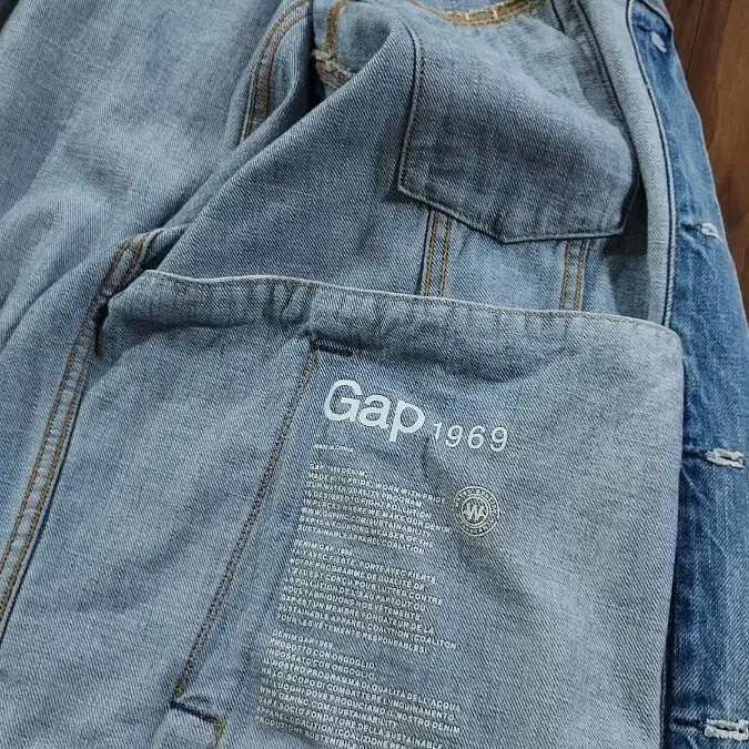 갭 GAP 성조기 데님 청자켓