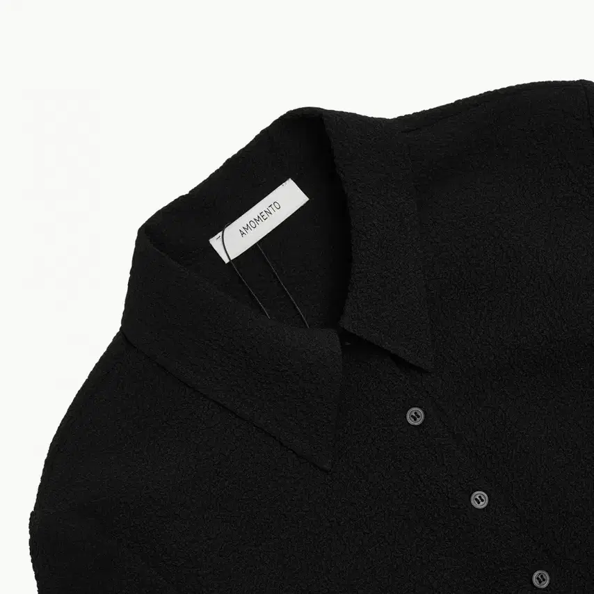 아모멘토 - WRINKLE SHIRTS (BLACK)