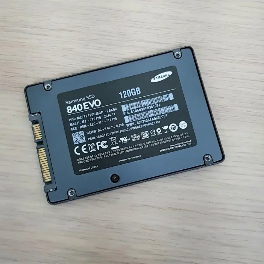 2.5인치 삼성 EVO 840 / 벌크 120GB SSD 노트북용 PC용