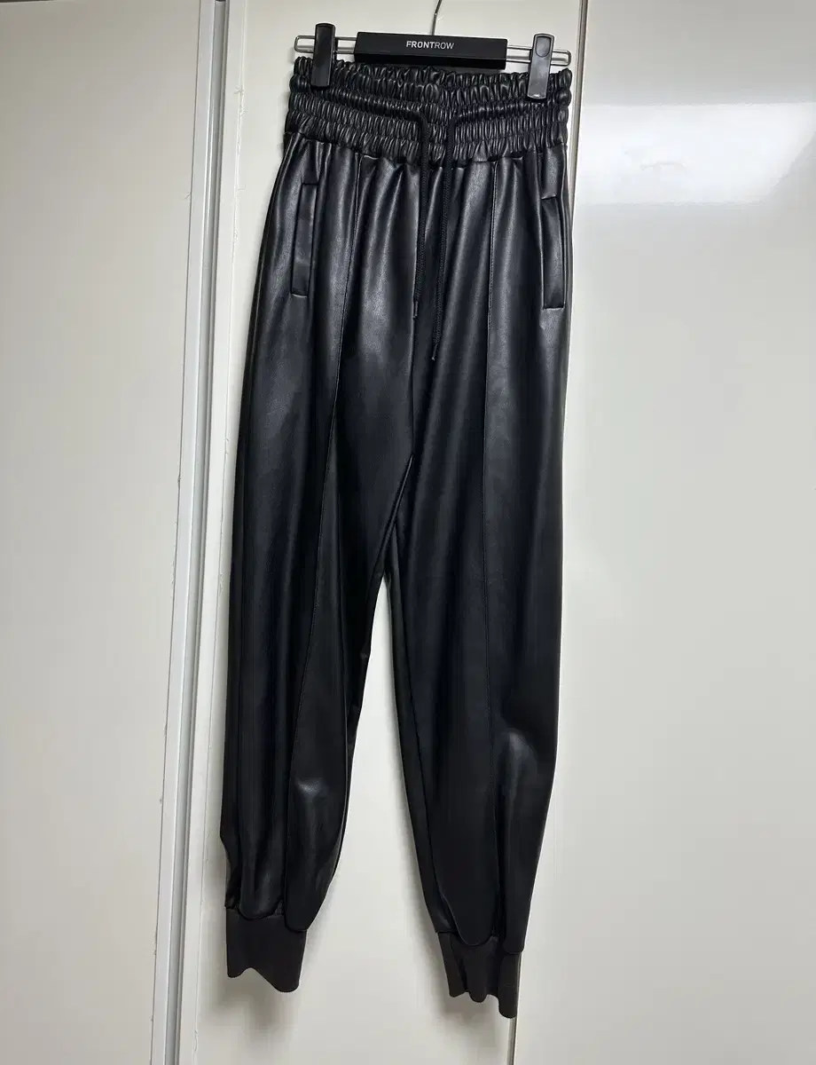 Vegan Leather Jogger Pants 55-66