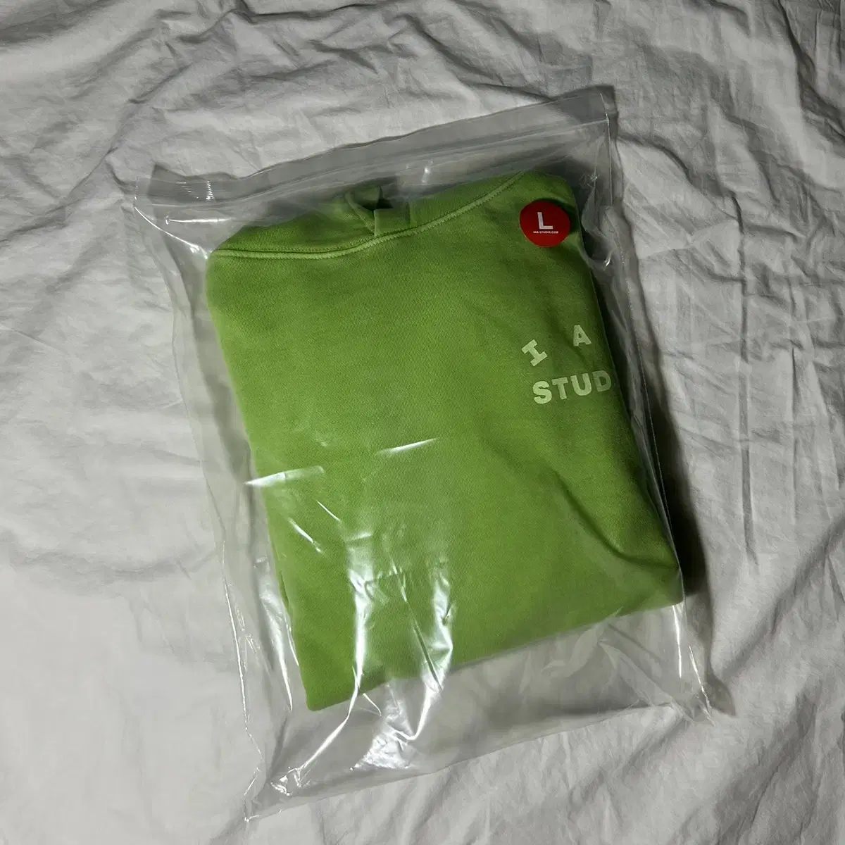 [L] iApp Studio Pigment Hoodie Apple Green 22FW