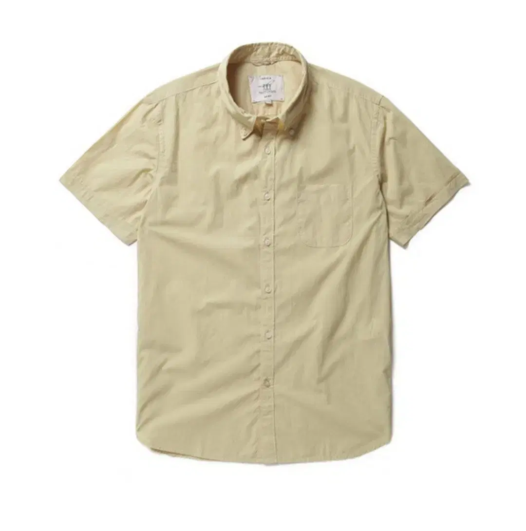 HenryCotton beige garment-dyed shirt New