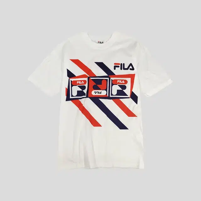 FILA 휠라 필라 JP 화이트 네이비 레드 스트라이프 프린팅 올드스쿨