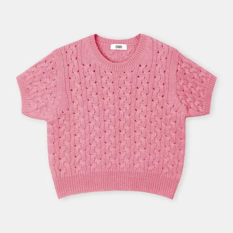 ETHOS ROLL KNIT PINK 에토스 롤 니트 핑크