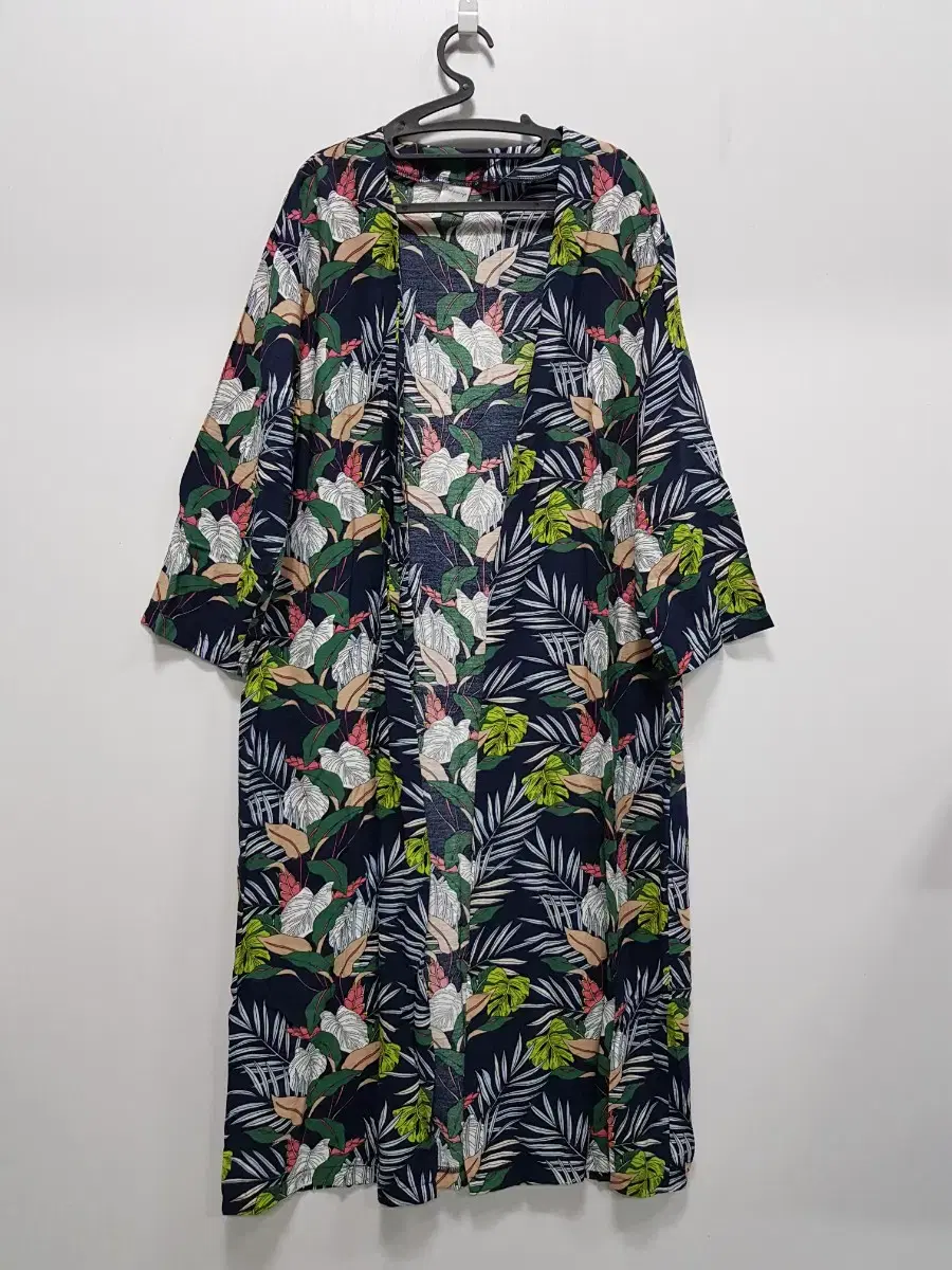 Leaf Print Robe Cardigan FFF 334291