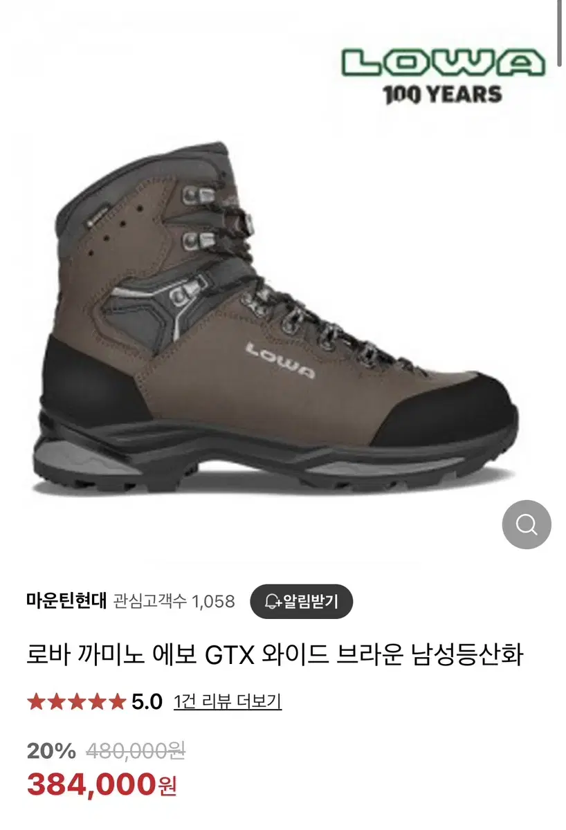 로바 까미노 에보 gtx 와이드(쿨거 네고 가능) 장거리 겨울산행 추천