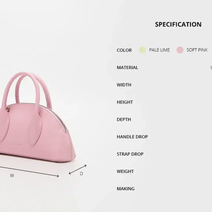 karim Rashid Manu Bag (Soft Pink)