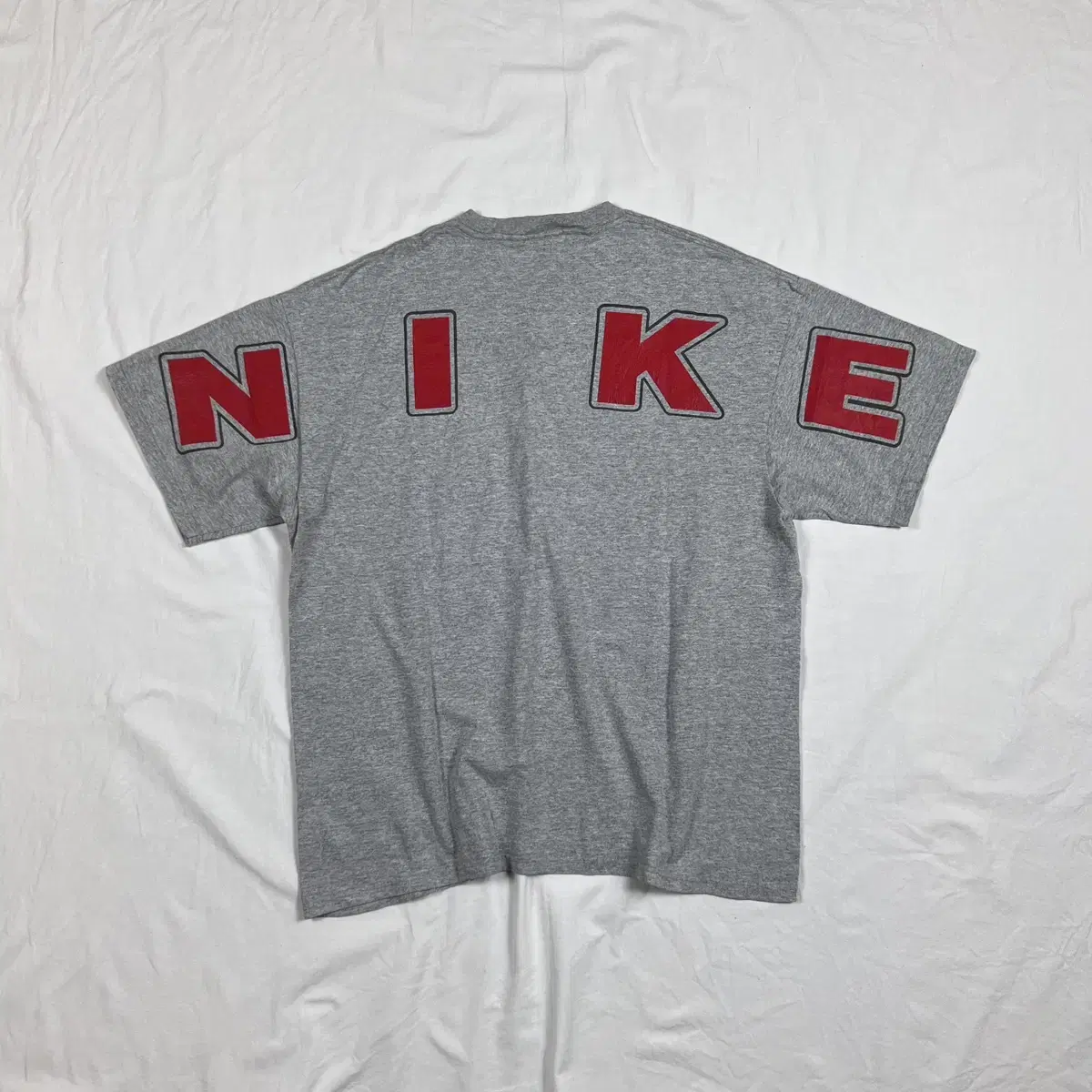 90s 나이키 nike 스우시 스펠아웃 프린트 반팔티