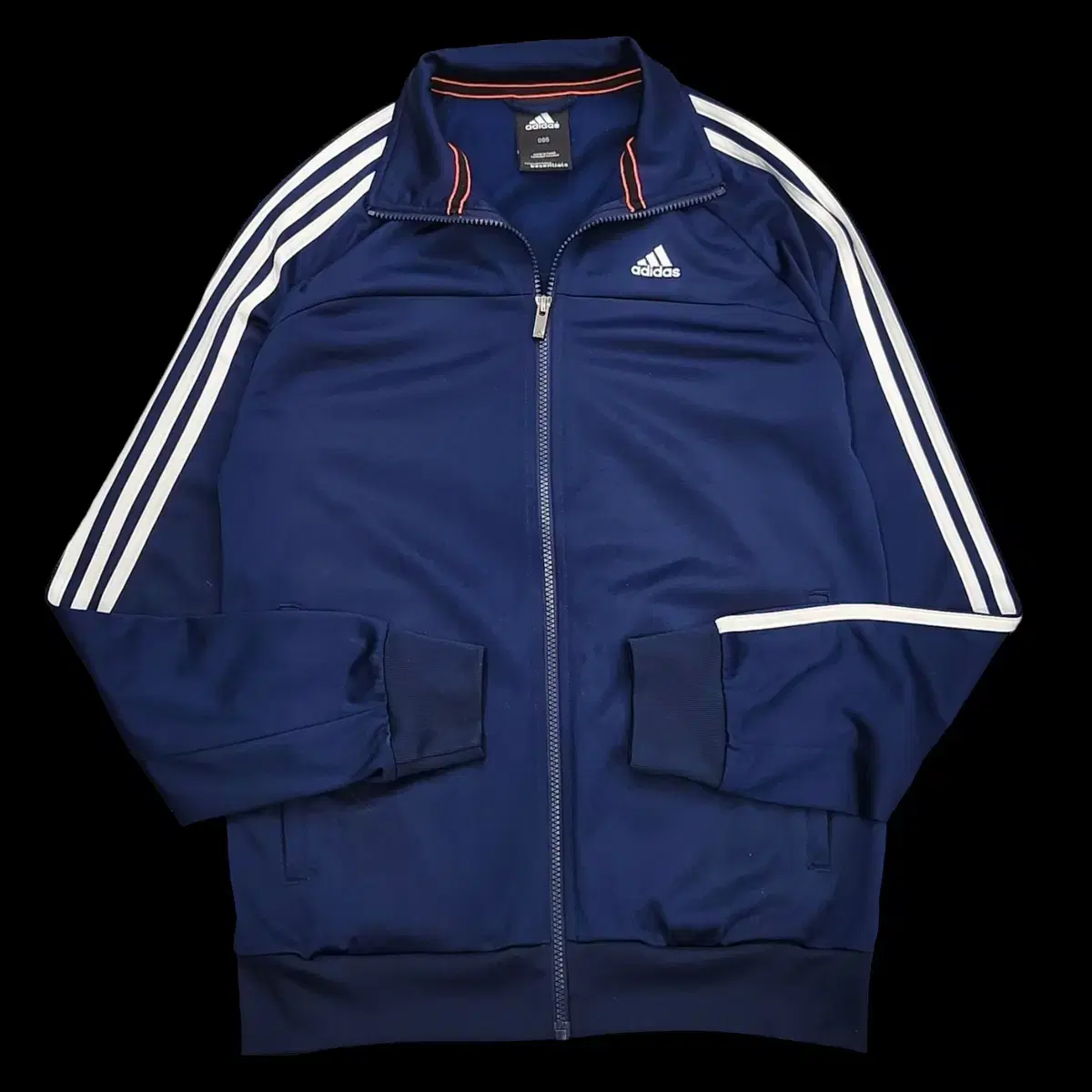 [M] Adidas Navy Basic Three Stripe Track Top Jersey