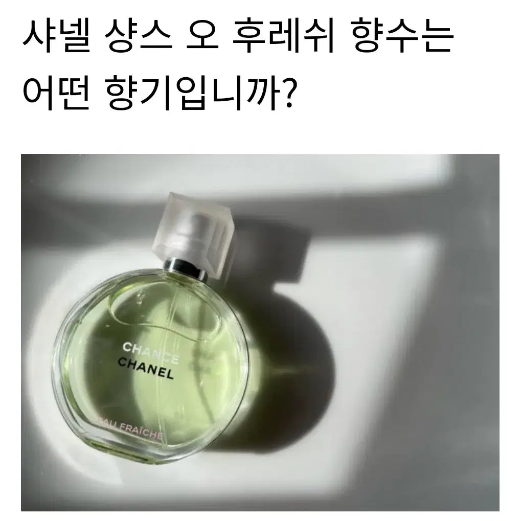 샤넬 샹스 오 후레쉬 EDP  100ml  해외직구상품