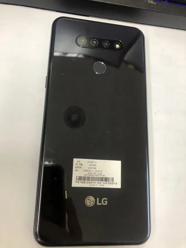 190941 LG Q51 블랙 외관깔끔 32GB  무잔상 C타입 업무폰