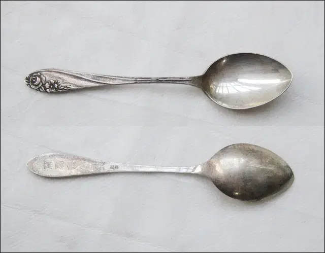 빈티지 은(SILVER) 스푼 (약 12cm, 13.6g)