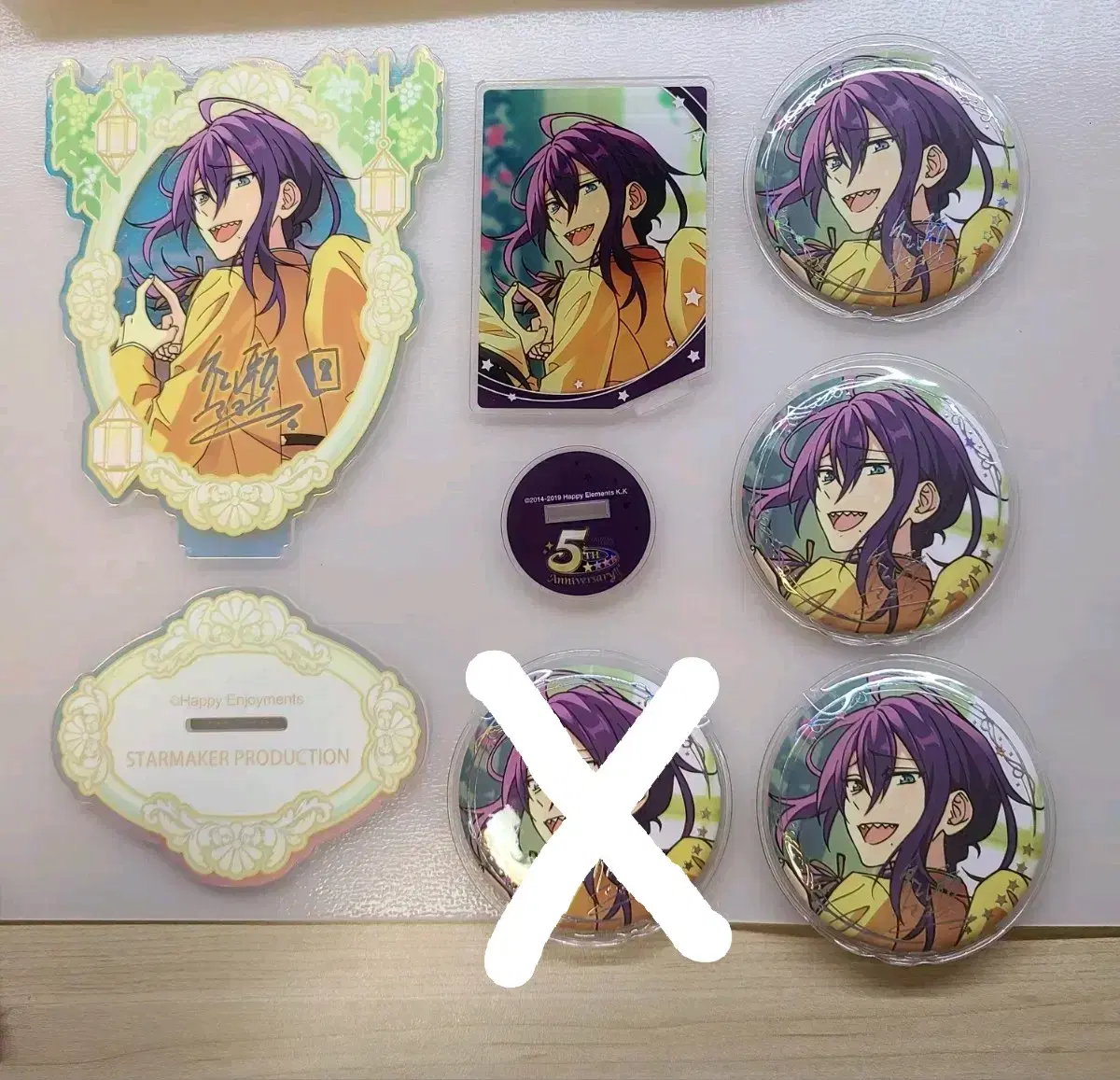 Angsta Mayoi 5th Anniversary acrylic Badge