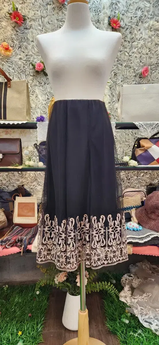 KRYD DERI Layered shawl long skirt