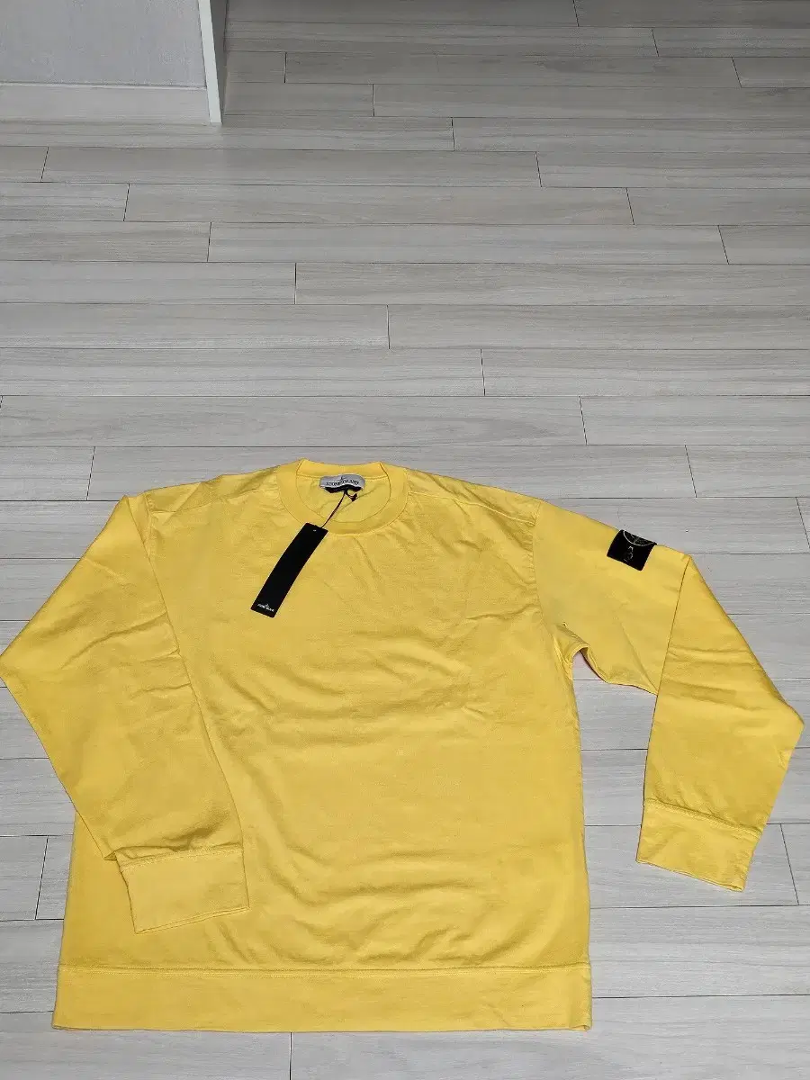 [L]Stone Island Long Sleeve Yel New