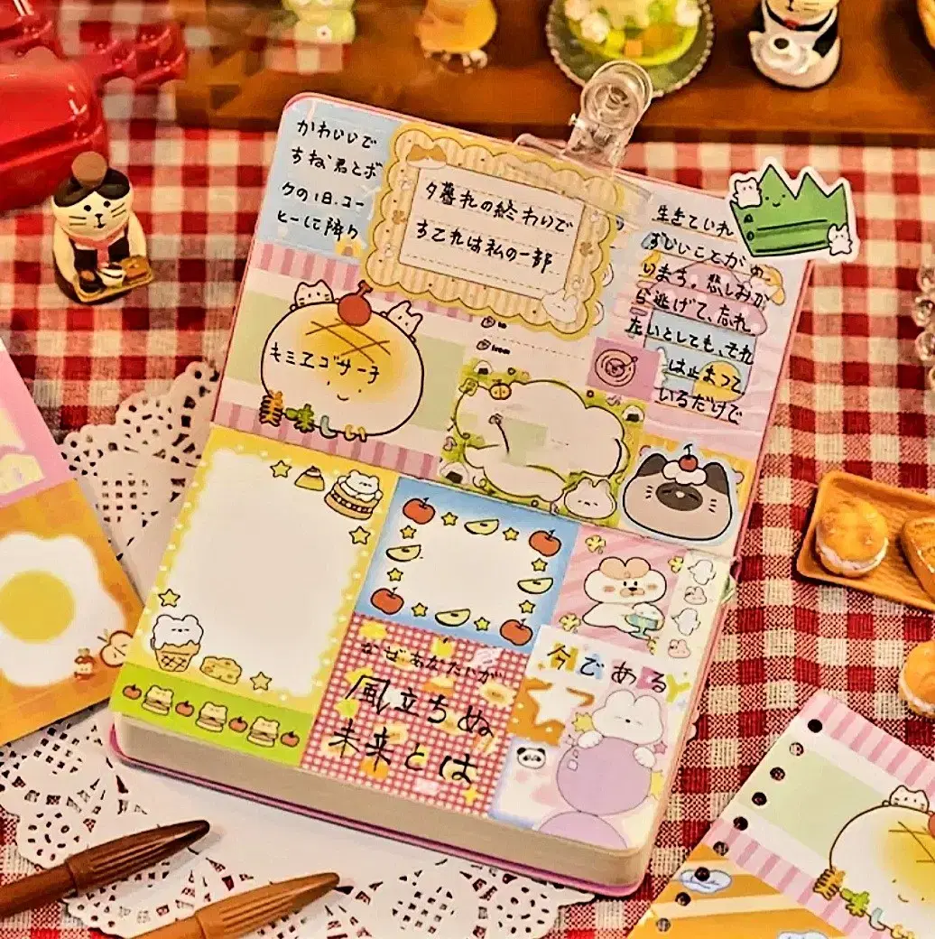 일본 감성 종이 스티커북[새상품&42p]