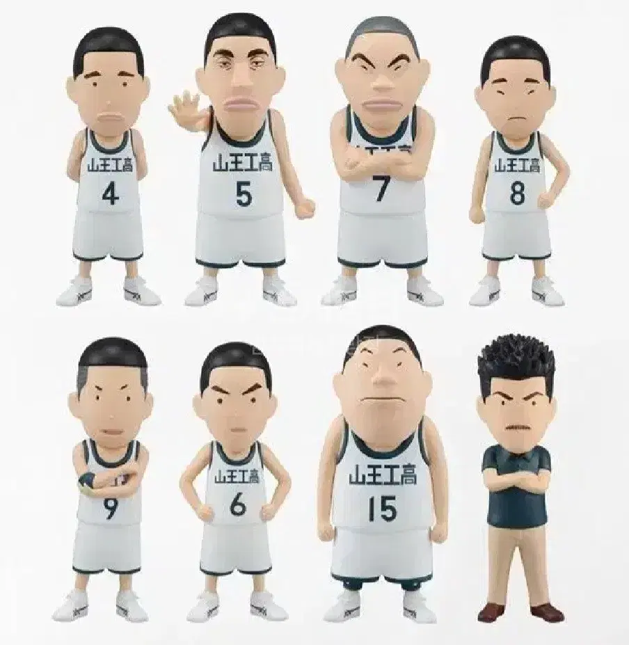 (Unsealed2SetsPrice)SLAM DUNK King San and North Mountain Figures Set for sale.