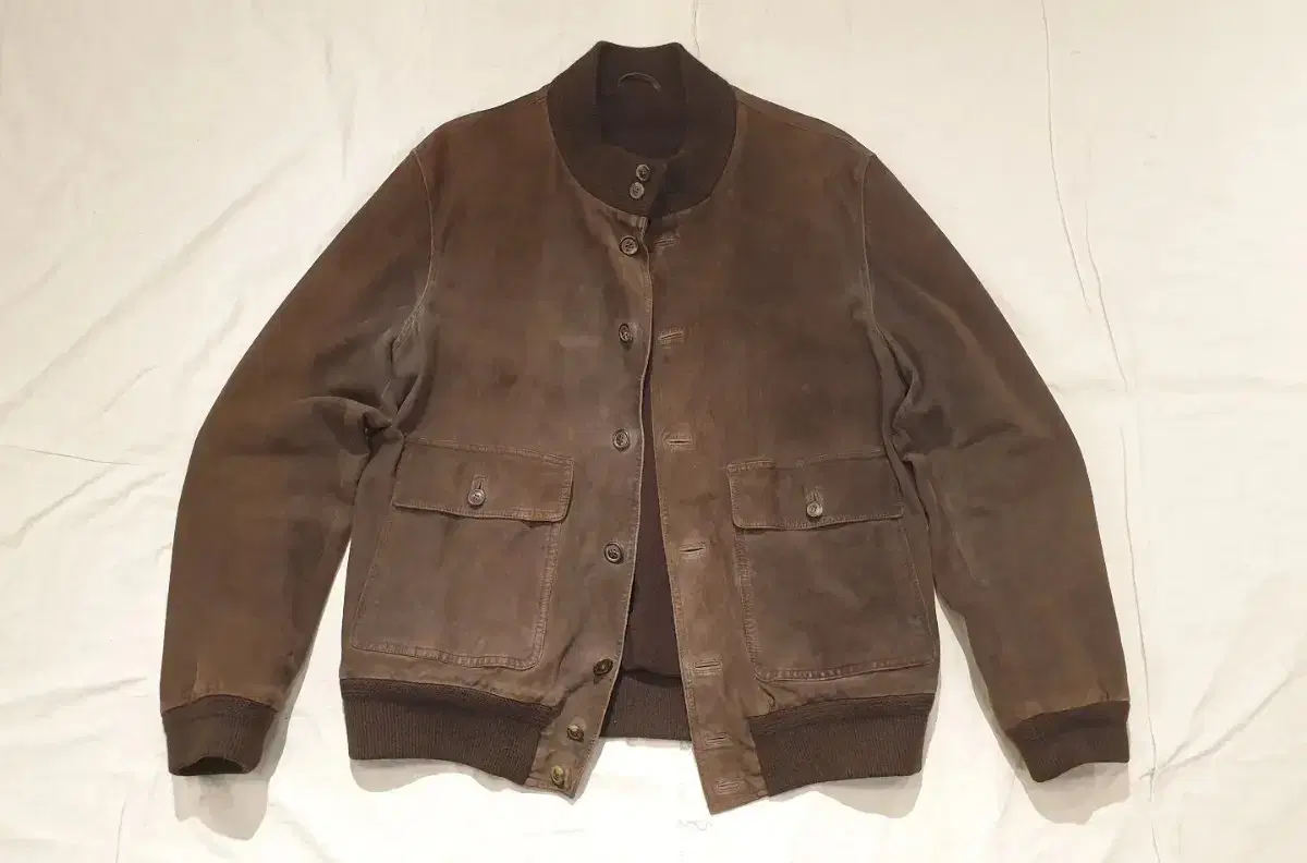 L>Salvatore Ferragamo Suede A-1 Jacket