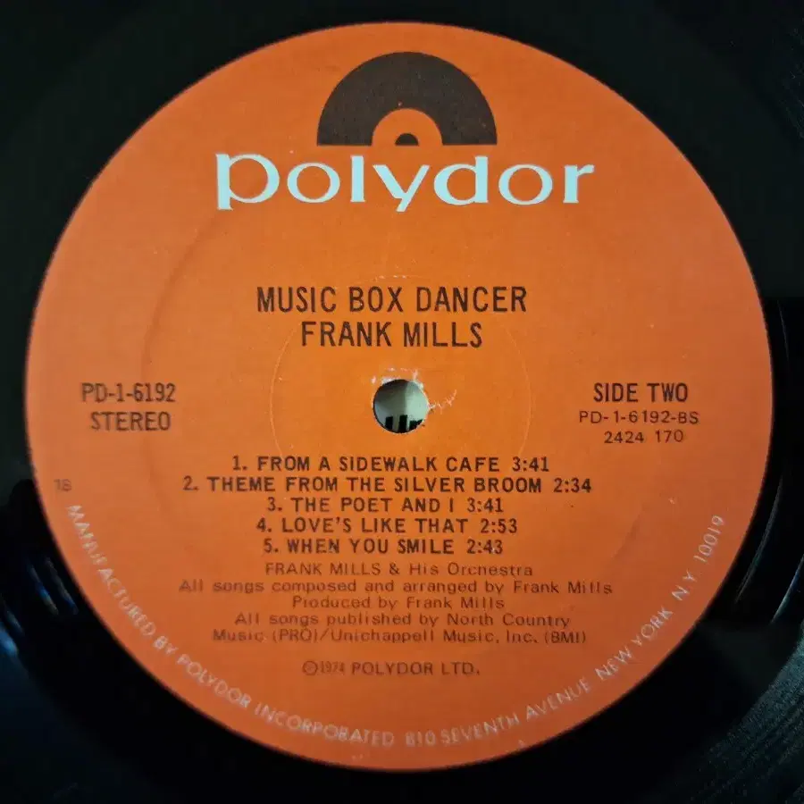 미국원반/Frank Mills - Music Box Dancer LP