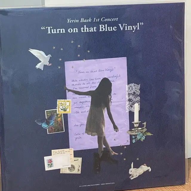 백예린 콘서트 라이브 LP turn on that blue vinyl