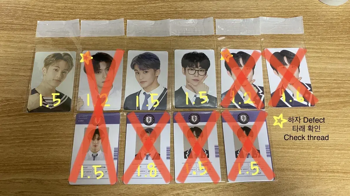 NCT 127 Dream School Kit photocard transfer