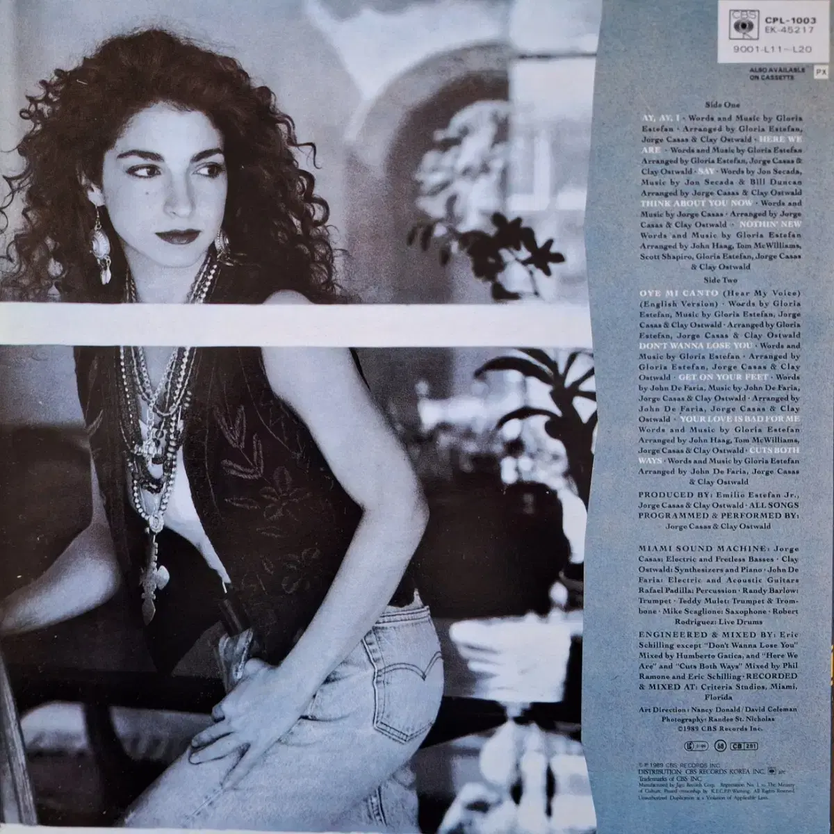 국내라이센스반/Gloria Estefan LP