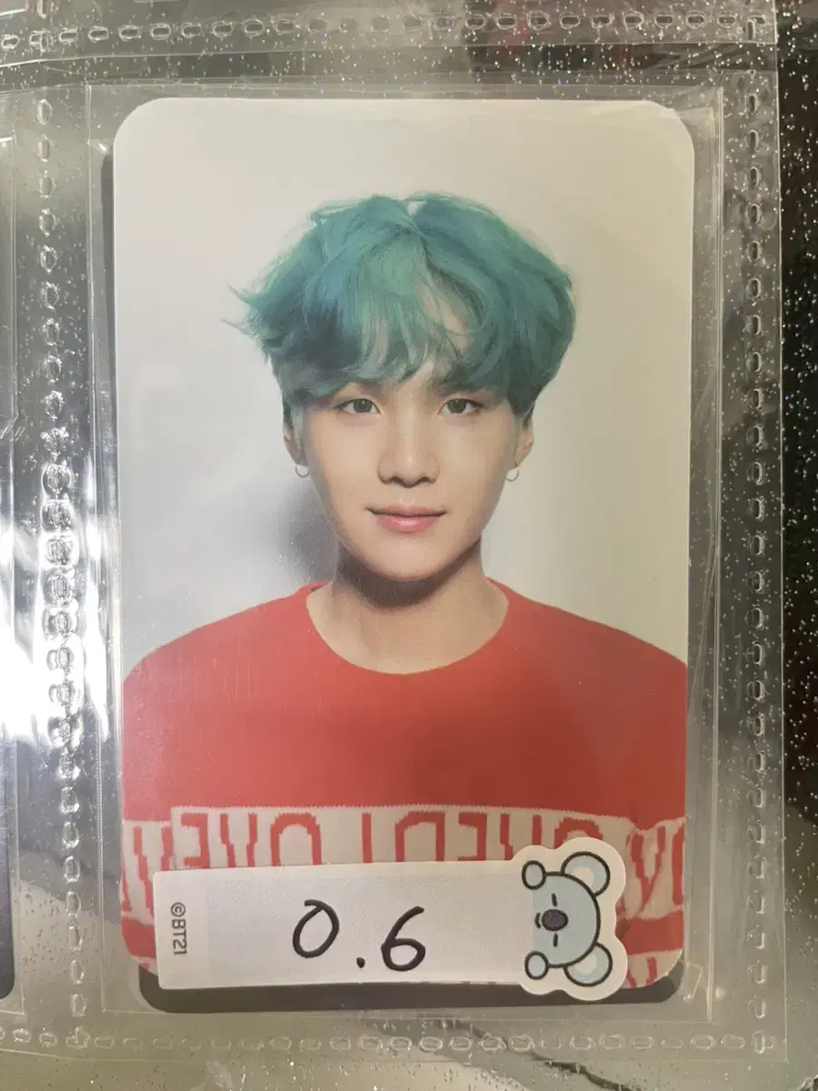 BTS) love yourself her yoon suga photocard [flawed].