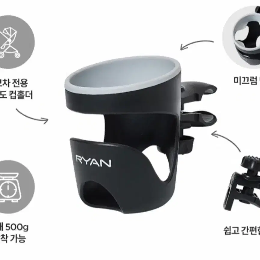 리안펫 유모차 컵홀더 + 정리함