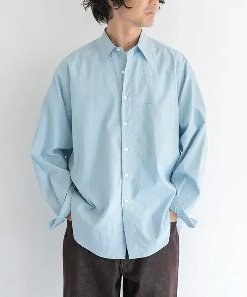 [3] Aurari 21FW Pinstripe Big Shirt in Light Blue