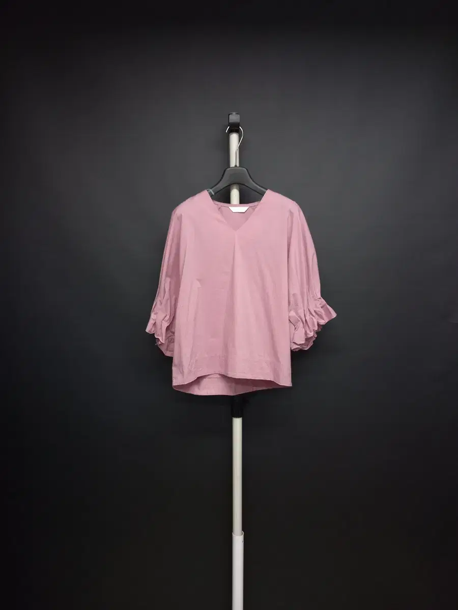 BROOM Bloom loose-fitting shirred cotton blouse F