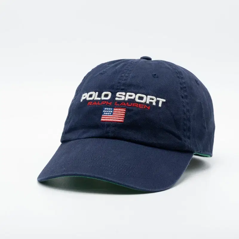 VINTAGE POLO SPORT RED STRING NAVY HAT