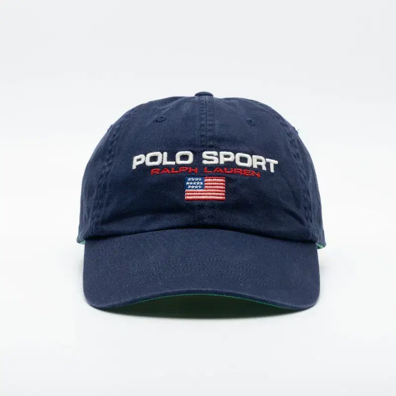 VINTAGE POLO SPORT RED STRING NAVY HAT