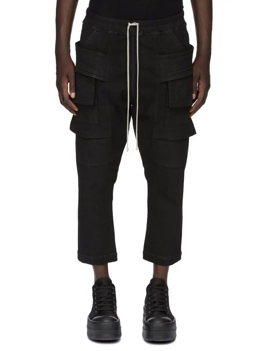 Domestic)23SS Rick Owens Cargo Drawstring Pocket Pants