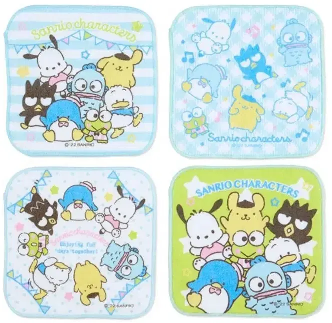 Sanrio Mix Pochacco Pompompurin Tuxedo Sam Han Gyo Dong Towel