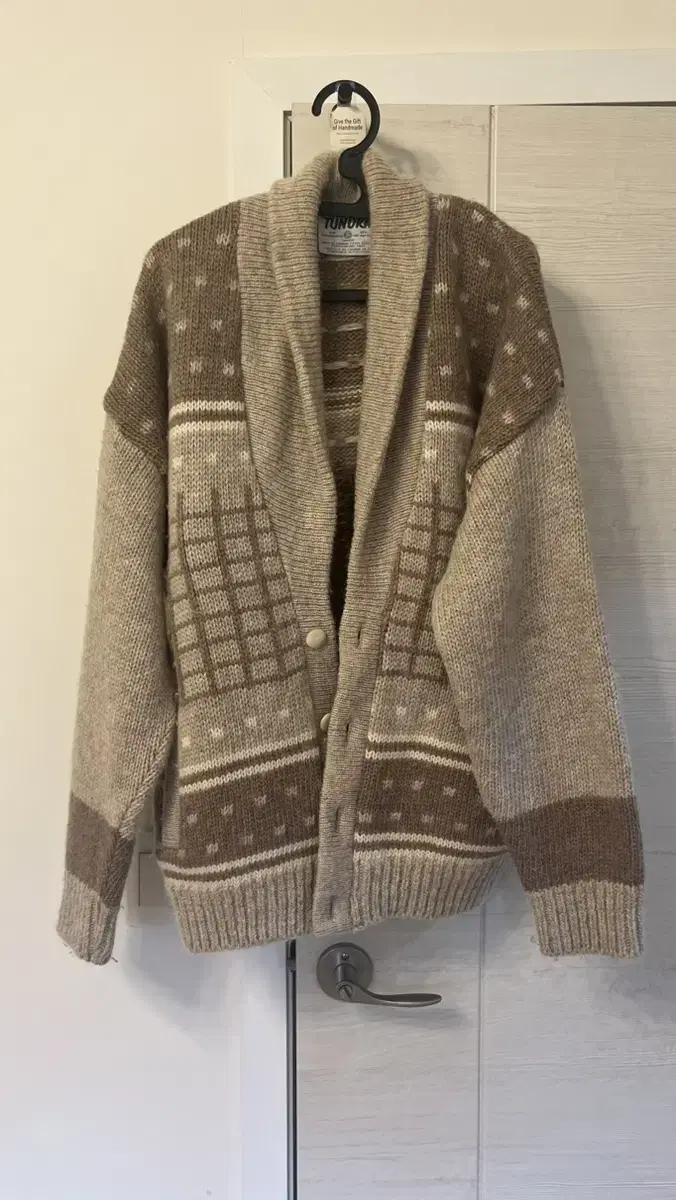 Men's Patterned Cardigan XL