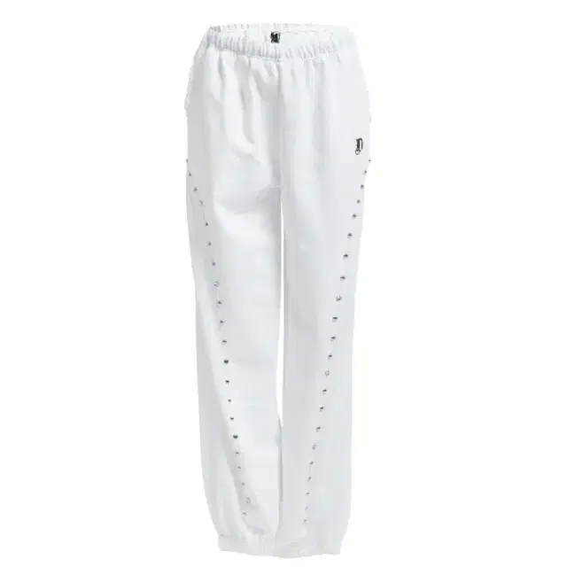 오도어 팬츠 Grunge stud pants in white