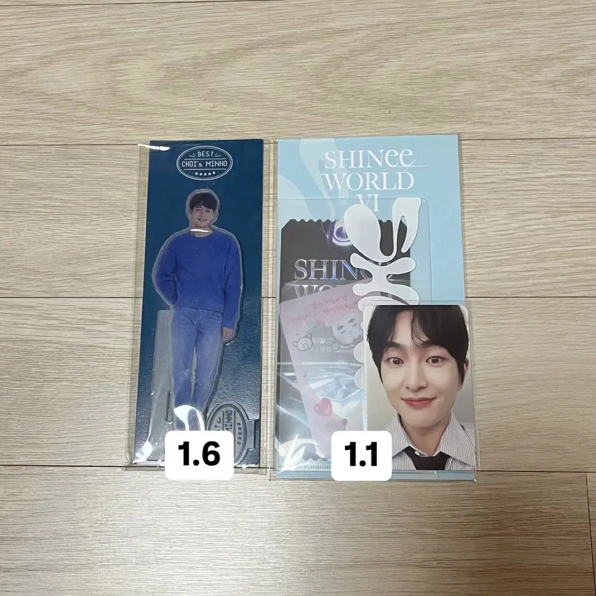 Shinee Goods minho Becho acrylic onew Photocard