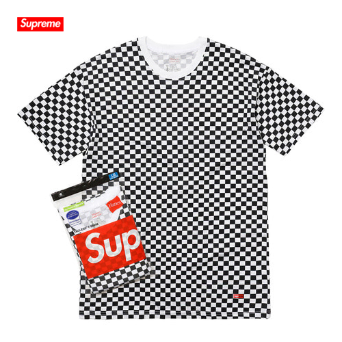 [S] 슈프림 헤인즈 티 | Supreme Hanes Checker