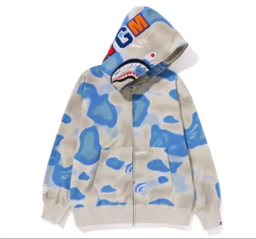 Vape Camo Liquid Shark Hoodie Zip Up Genuine Size S