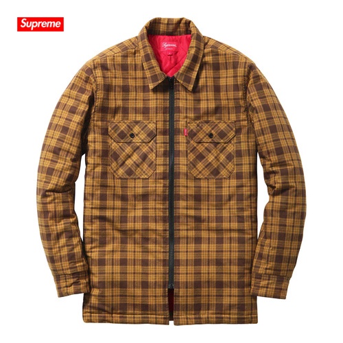 [M] 슈프림 퀼티드 집업 플란넬 셔츠 | Supreme Flannel