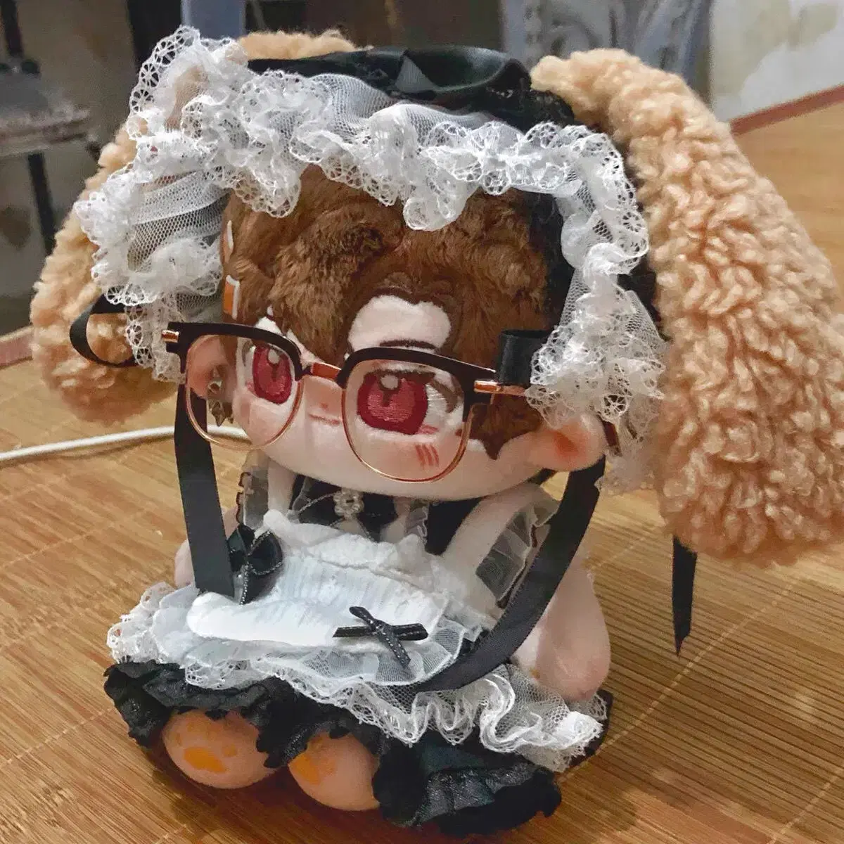 블랙레이스 20cm 하녀복 인형옷 3종세트