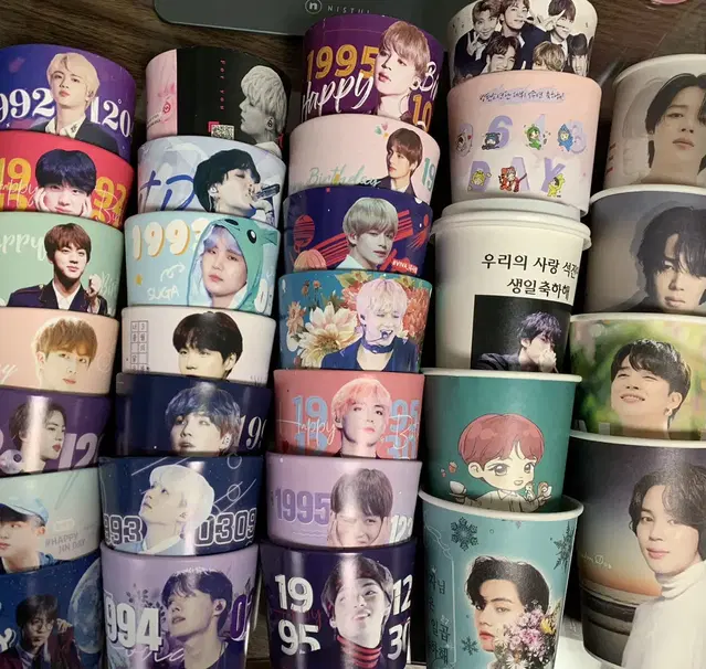 방탄 bts 컵홀더 일괄 cupholder