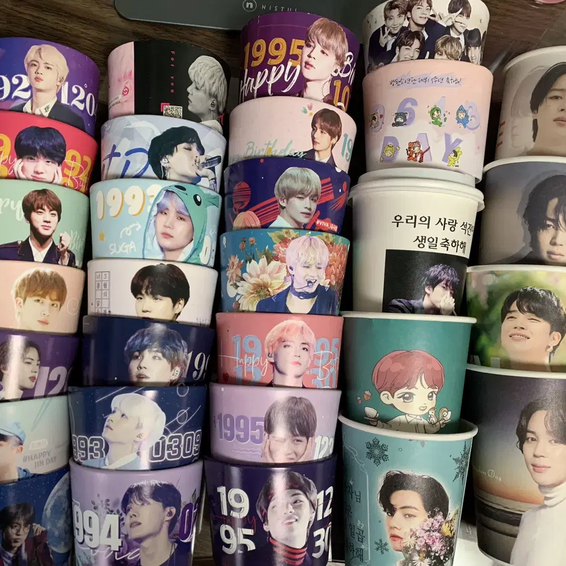 방탄 bts 컵홀더 일괄 cupholder