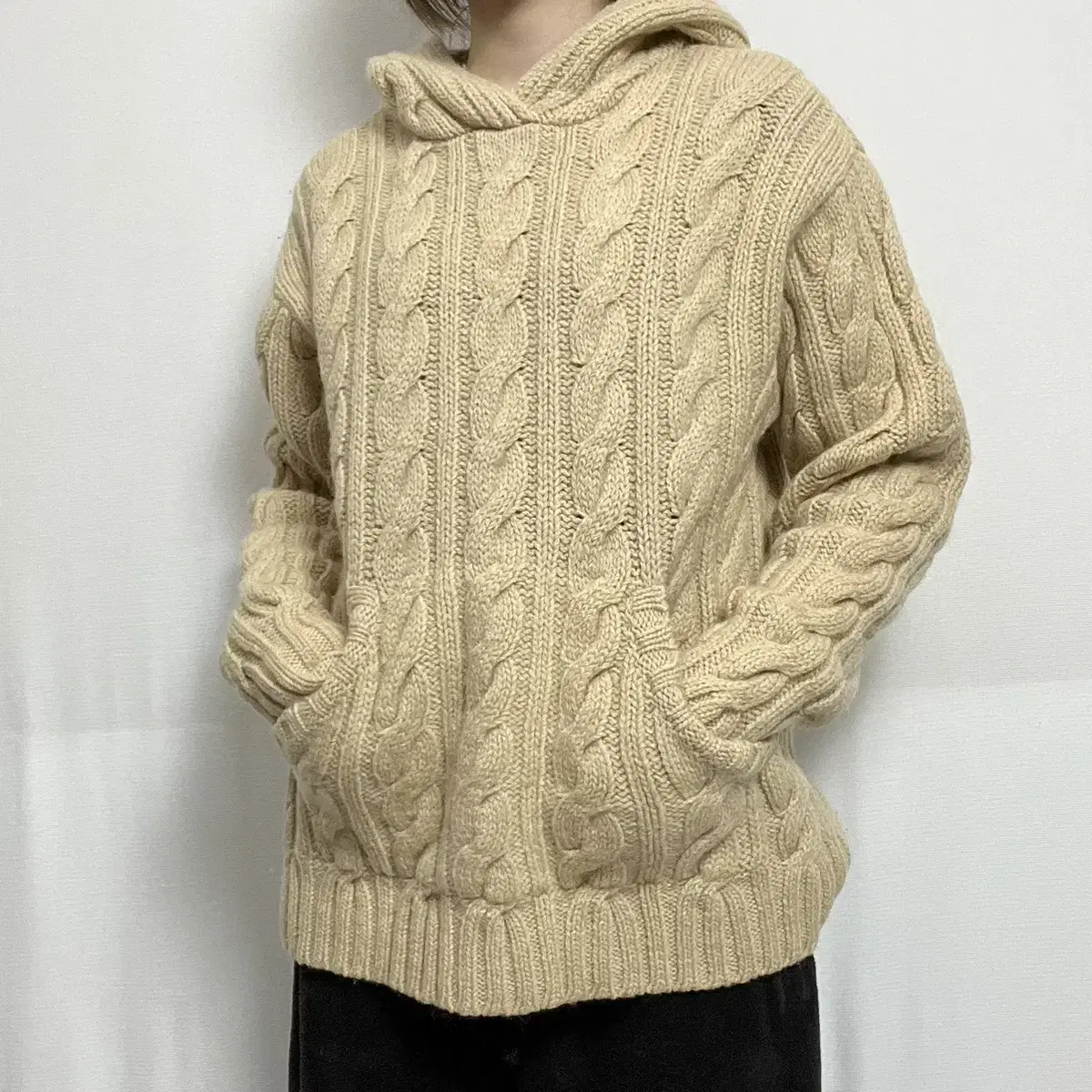 Polo Polo Jins Pretzel Wool Knit Hoodie