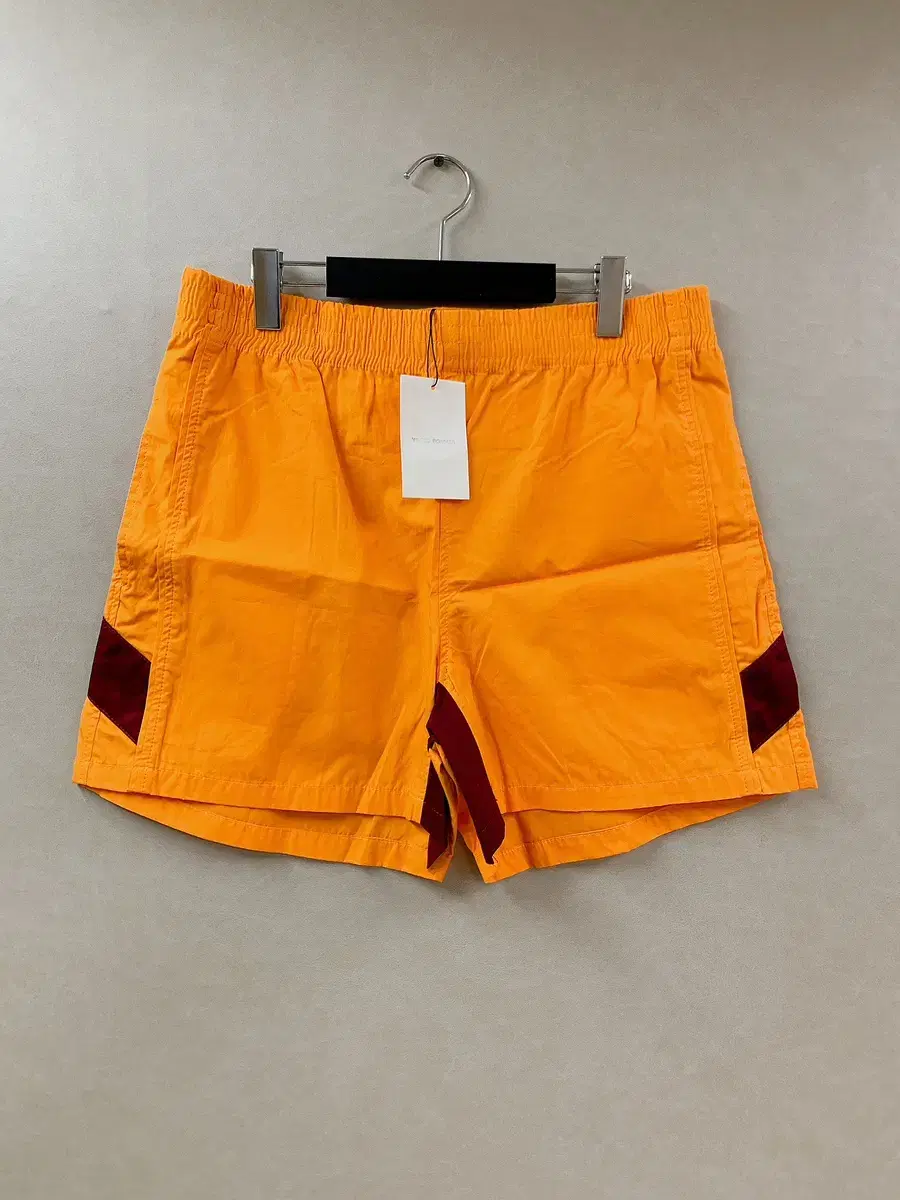 (Genuine/New) Wales Bonner Men's Orange Cotton Poplin Shorts