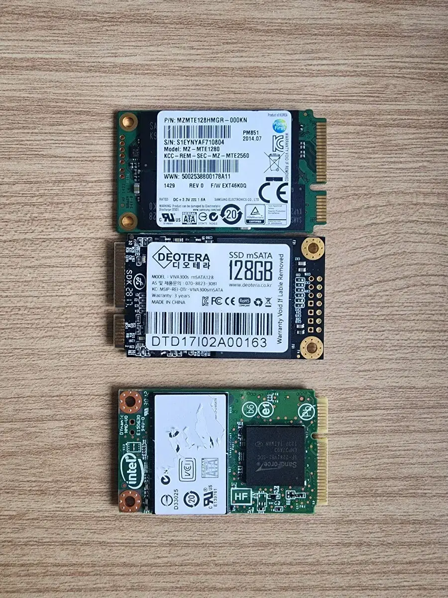 [MSATA SSD] 삼성,인텔 128GB MSATA SSD 판매