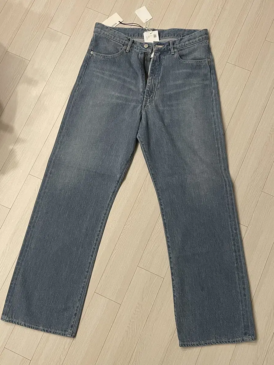 24ss 오라리 셀비지 페이디드 라이트 데님 4size