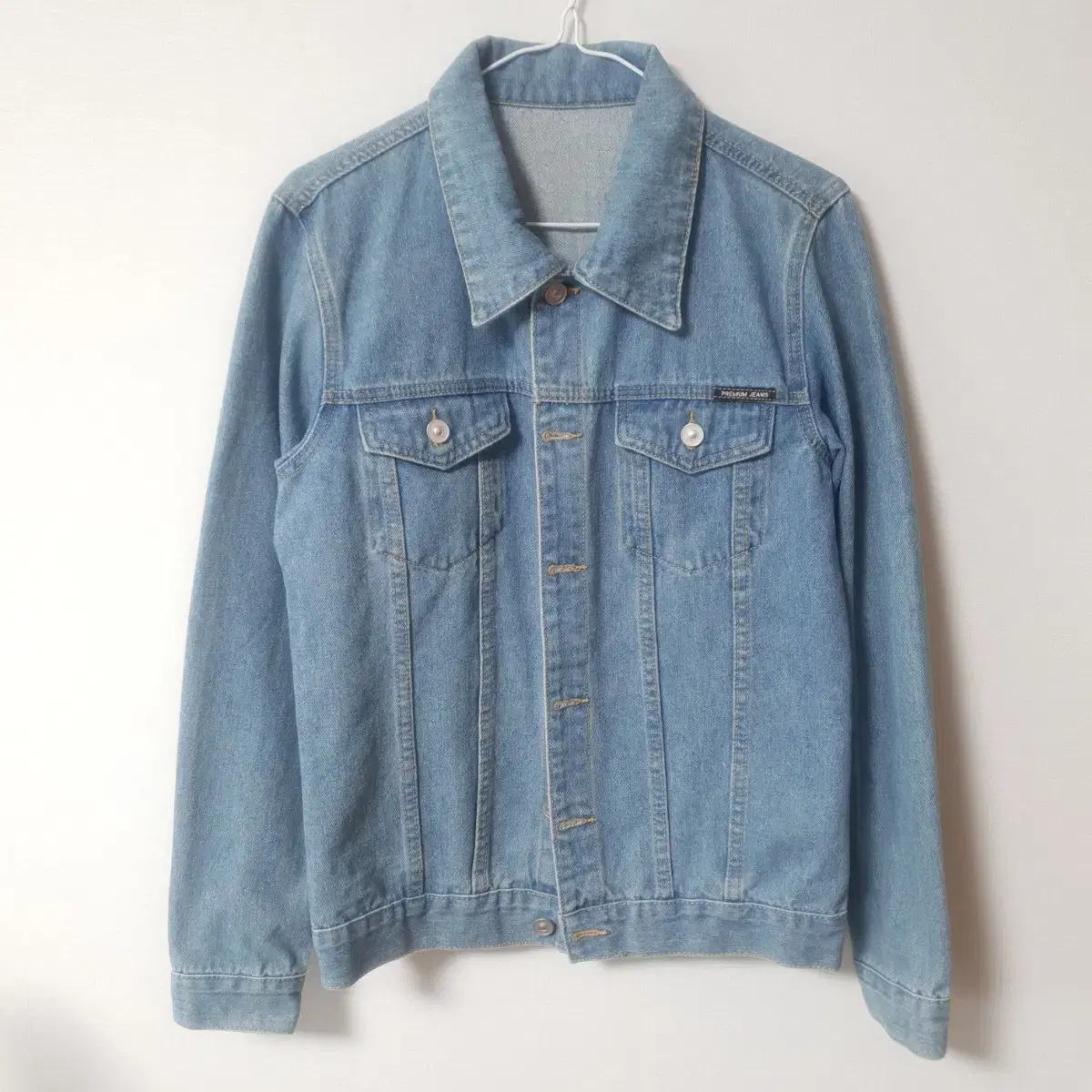 Denim Jeans Jacket (Light Blue) Trucker Jacket Outerwear