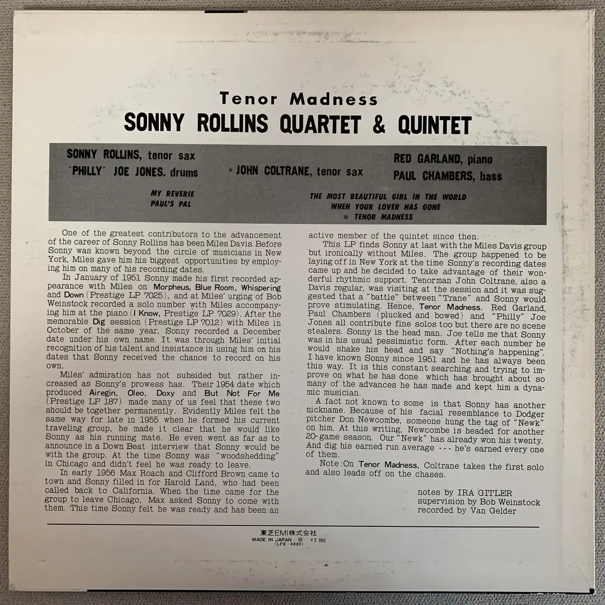 [JAZZ] Sonny Rollins Quartet - Tenor ...